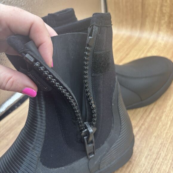Helly Hansen Zip Up Rubber‎ Scuba Water Fish Boot Black Rubber M 8.5 W 10 main image 9